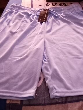 Men's Athletic Shorts in Light Blue - Unbranded